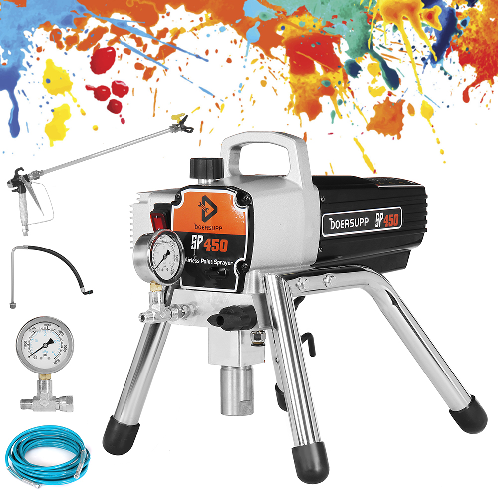 Find 1300W 3100PSI 450E 220V Paint Sprayer Oil Painting Household Electric Spraying Machine for Sale on Gipsybee.com with cryptocurrencies