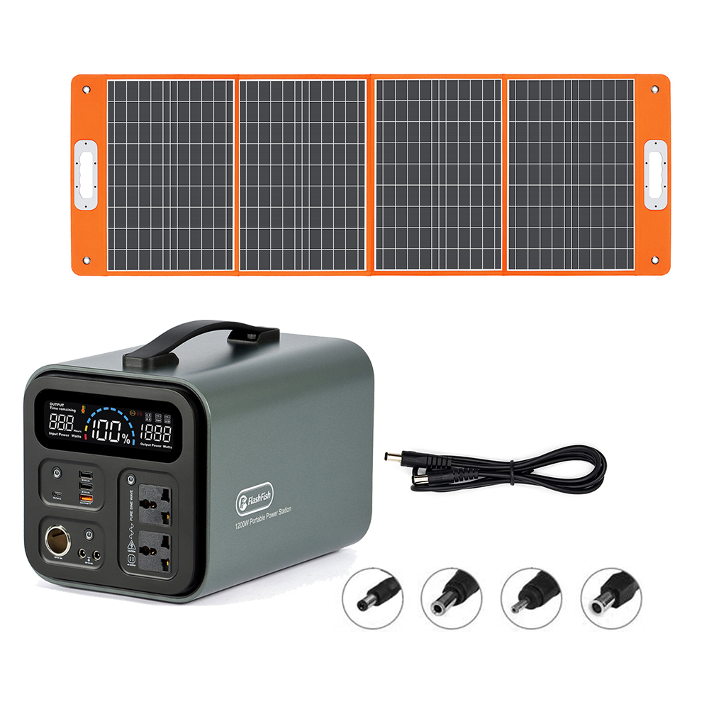 Find EU Direct FLASHFISH UA1100 200 240V 1100Wh 1200W Peak 2000W Power Station Flashfish TSP 18V 100W Foldable Solar Panel With DC/USB Output Outdoor Emergency Energy Kit for Sale on Gipsybee.com with cryptocurrencies