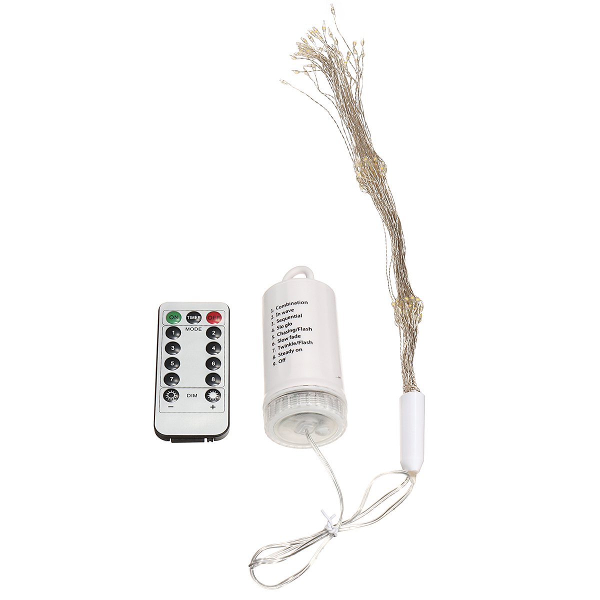 Find Battery Powered 150/180LED 8 Modes DIY Firework String Christmas Light with 13 Keys Remote Control for Sale on Gipsybee.com with cryptocurrencies