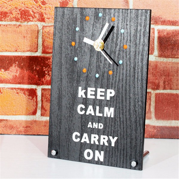 Find Vintage Wood Clock Wooden Desktop Clock For Gift Room Decor for Sale on Gipsybee.com with cryptocurrencies