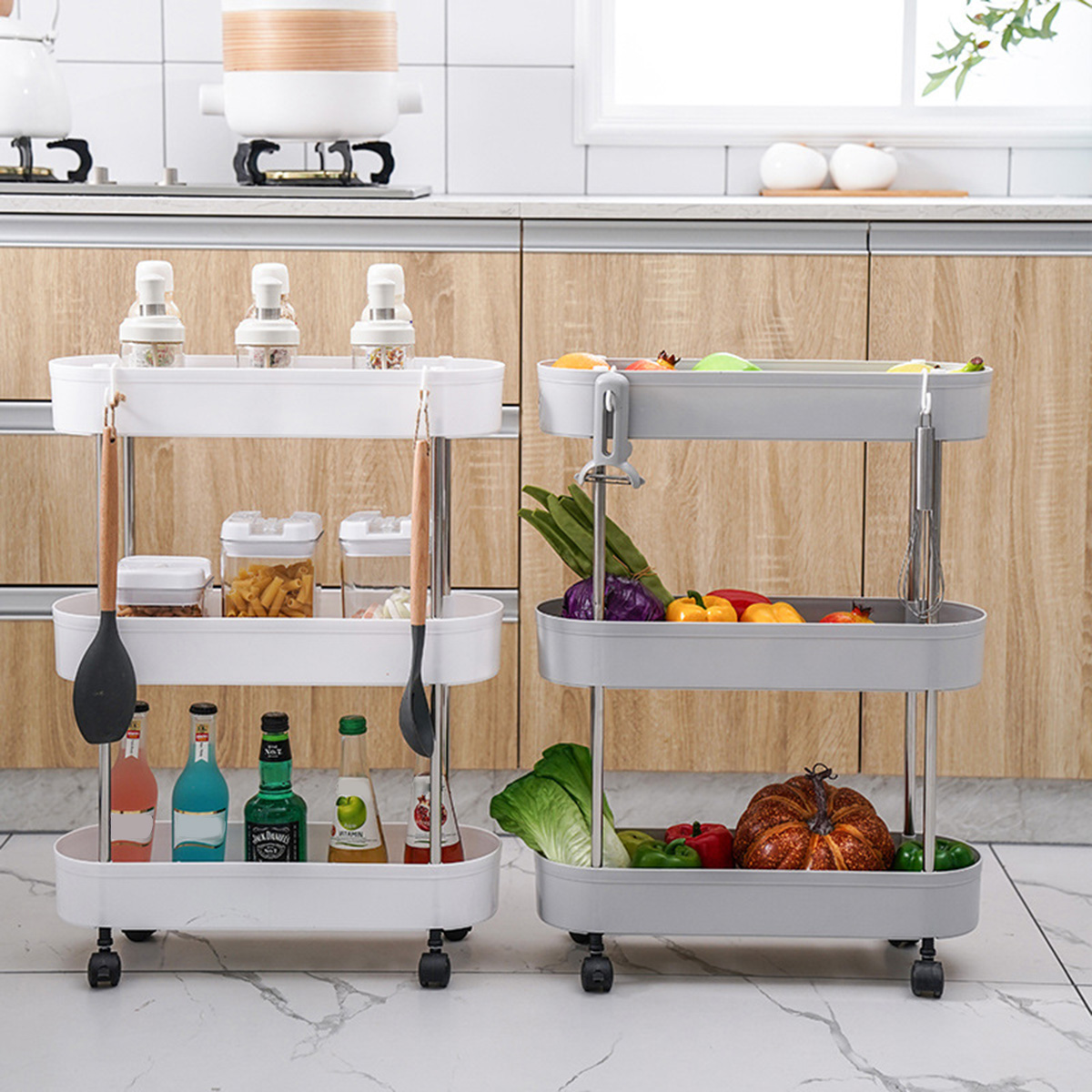 Find 3/4 Layers Slim Storage Cart Mobile Shelving Unit Organizer Slide Out Storage Rolling Utility Cart Racks For Kitchen Bathroom for Sale on Gipsybee.com with cryptocurrencies