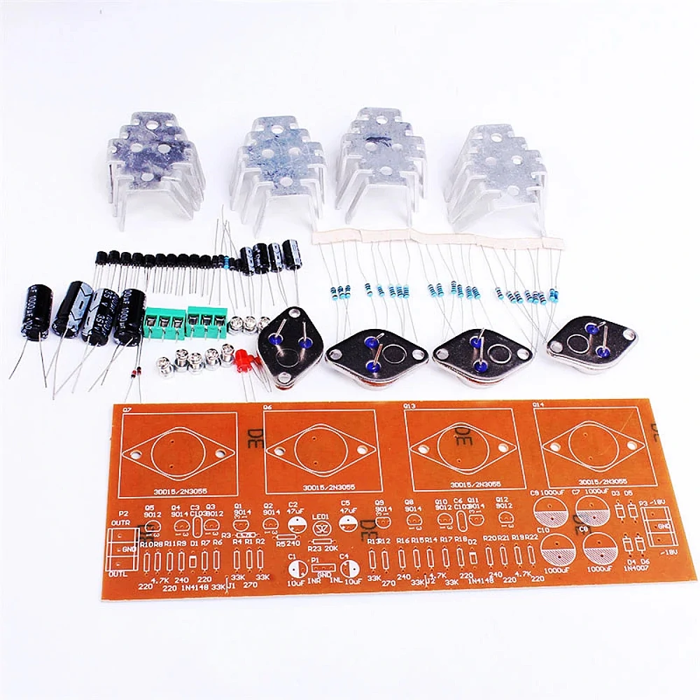 Find Electronic DIY Kits OCL Amplifier Board Suite 50W 2 Dual Track Two Channel Stereo Eletronica Electric Experiment DIY Electronic for Sale on Gipsybee.com