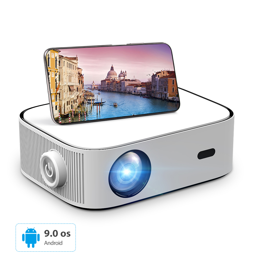 [Android 9.0] Thundeal YG550 1080P Projector 550ANSI Lumens 1+16GB Portable LED Video Home Theater Cinema LCD Smartphone Beamer EU Plug 1
