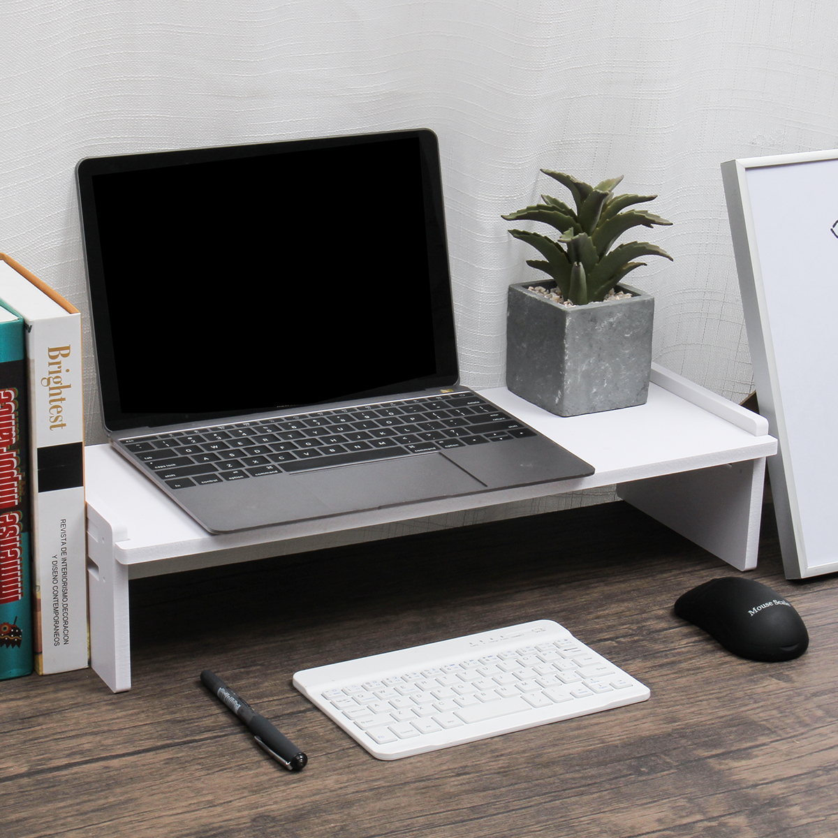 Find Monitor Stand Riser with Storage Organizer Desktop Stand for Laptop Computer Desk Stand with Phone Holder for Sale on Gipsybee.com with cryptocurrencies