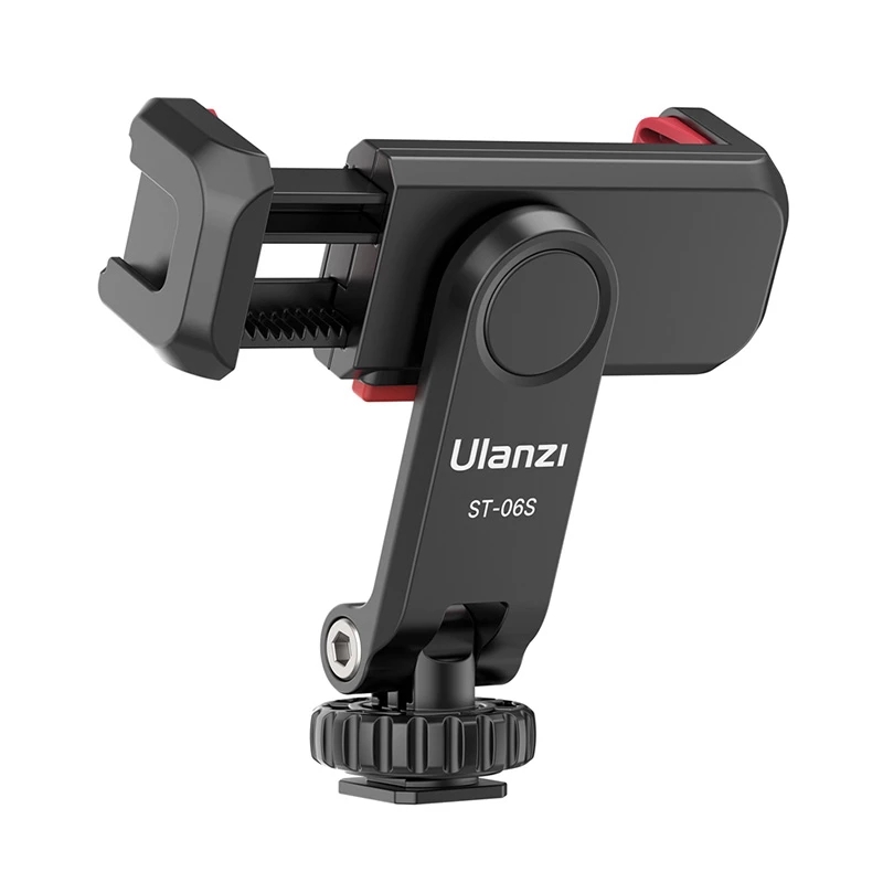 Find Ulanzi ST 06S Phone Clip with Two Cold Shoe Vertical Shooting Smartphone Clamp Mount Holder Tripod Mount DSLR Camera Mount for Vlog Live Broadcast Photography for Sale on Gipsybee.com with cryptocurrencies