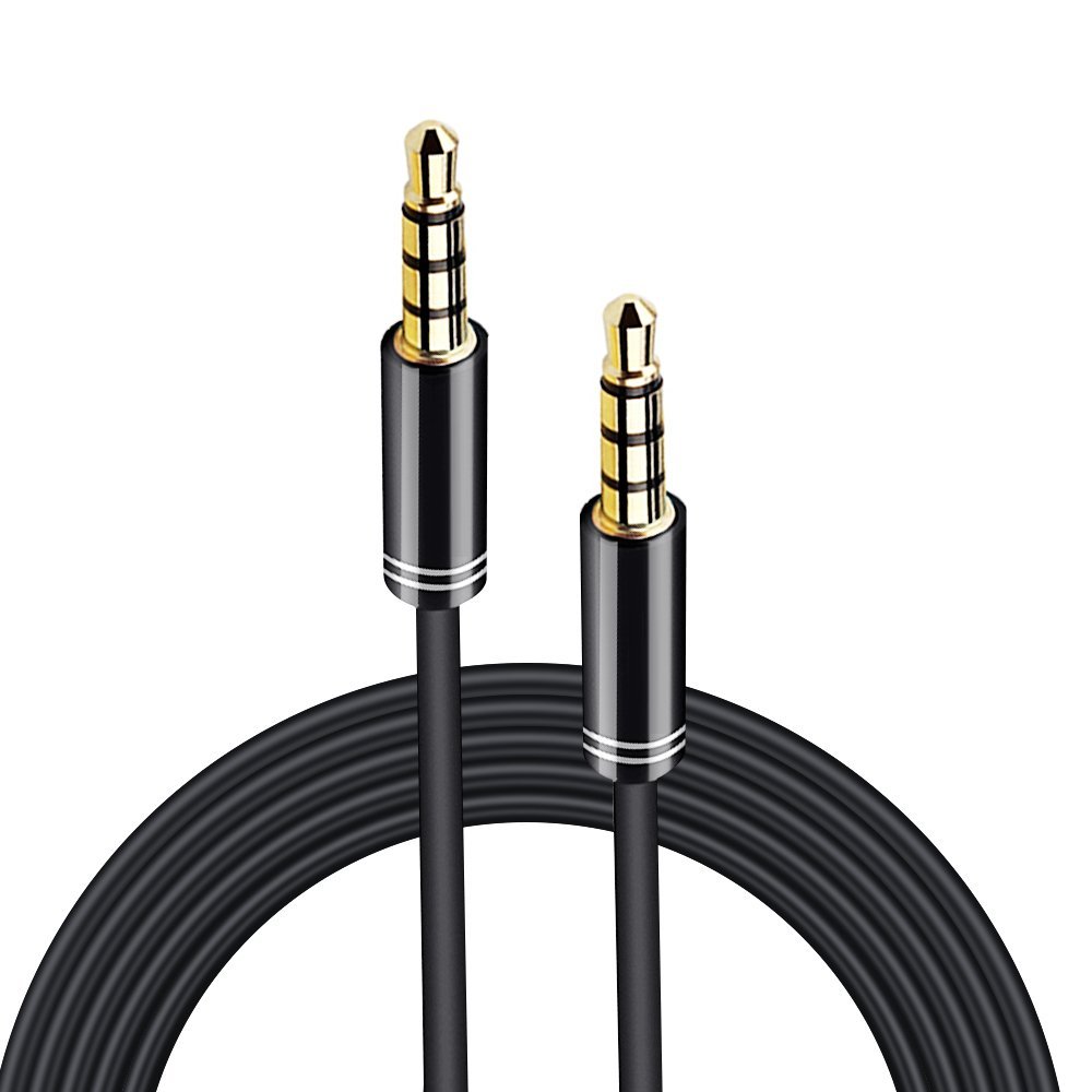 Find ARCHEER 3 5mm Male to Male Audio Cable 4 Pole Stereo Aux Cable Auxiliary Cable for Sale on Gipsybee.com with cryptocurrencies