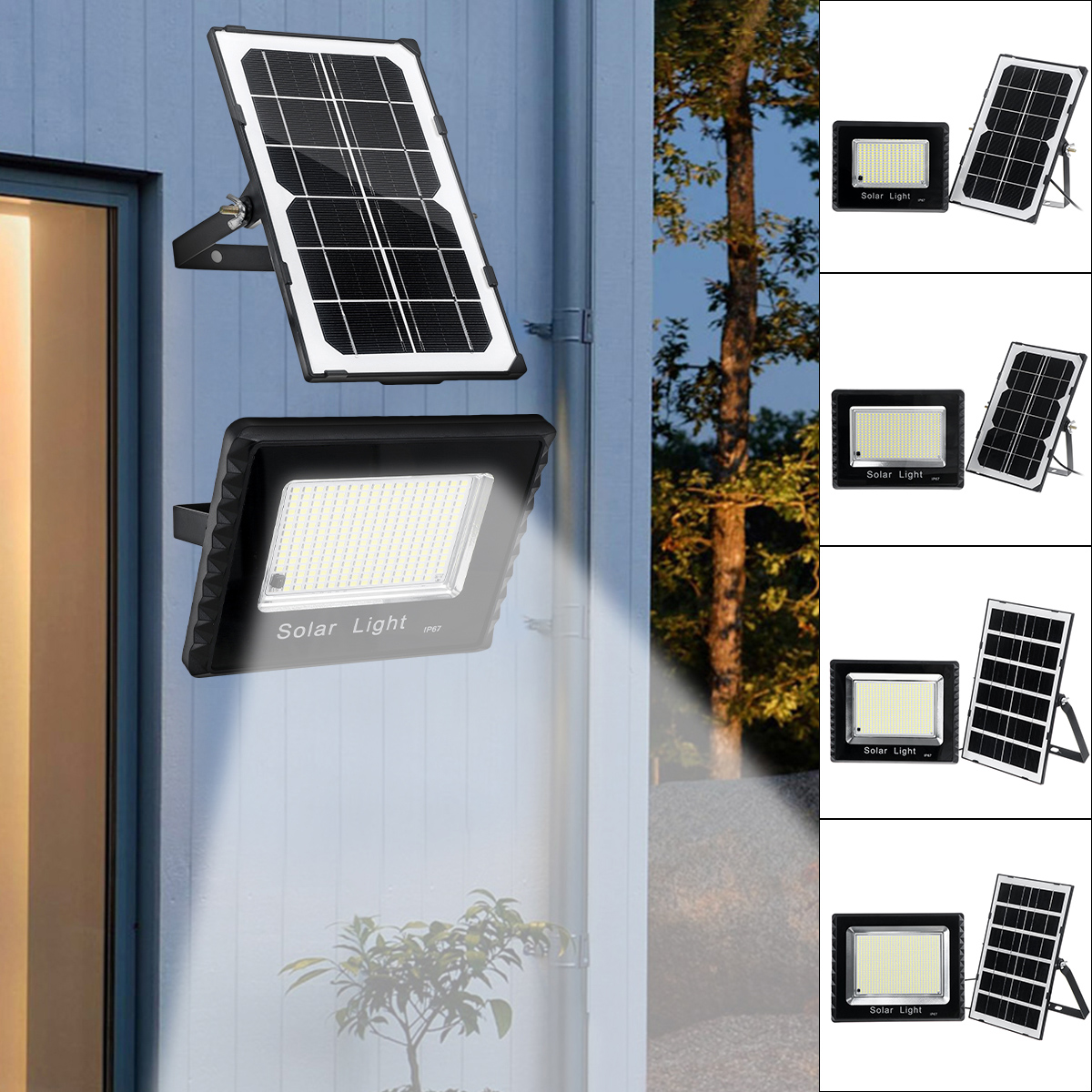 Find 236/410/600/988LED Solar Flood Light Glass Style Light control Outdoor Garden Street Wall Lamp Remote Control for Sale on Gipsybee.com with cryptocurrencies