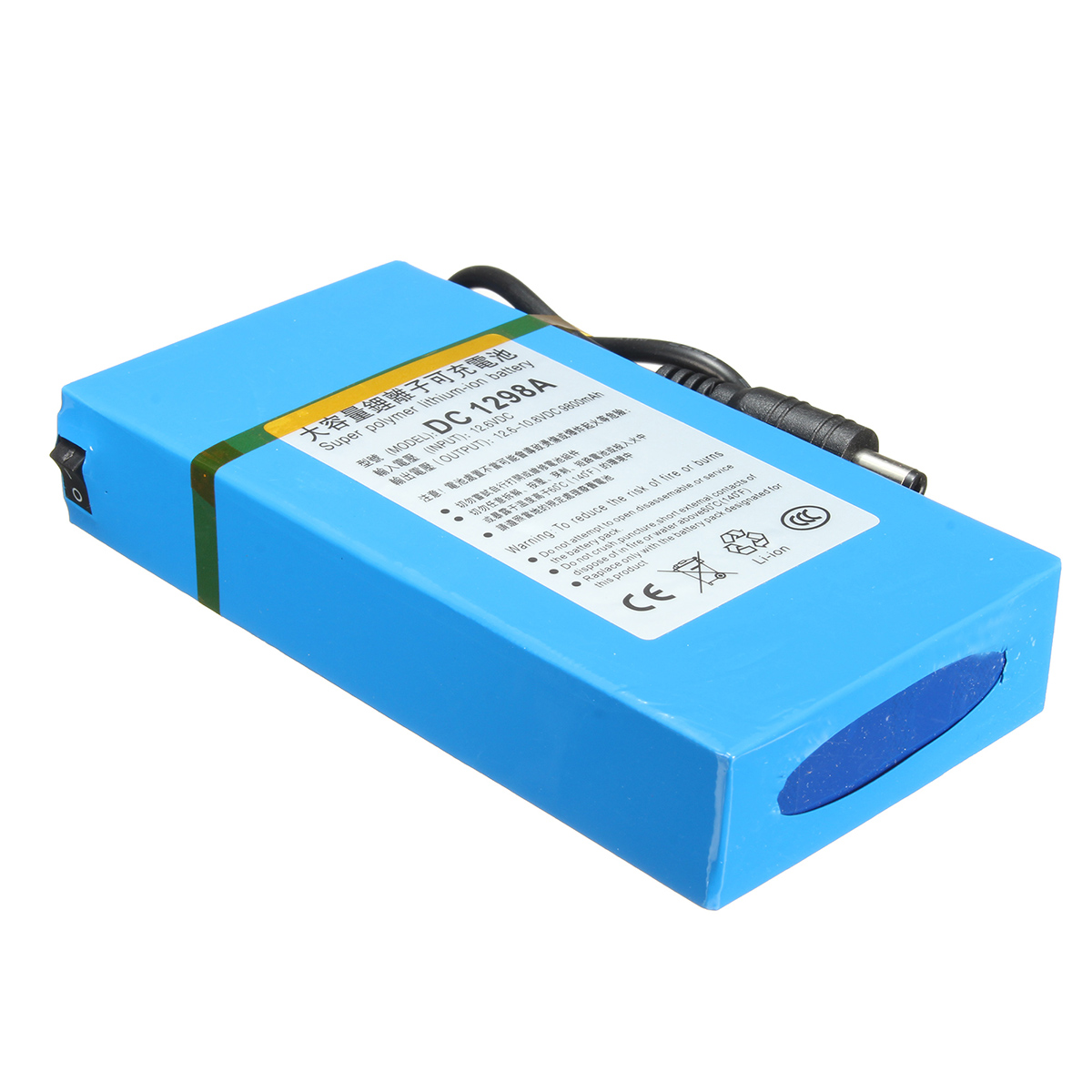 Find DC 12V 9800mAh Rechargeable Protable Super Li ion Battery Power for Transmitter for Sale on Gipsybee.com with cryptocurrencies