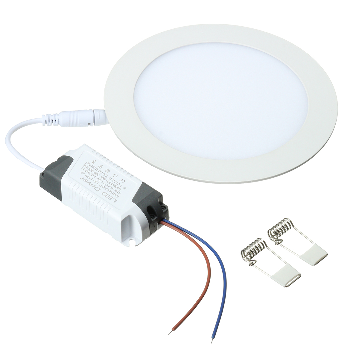 Find AC 110V 15W Dimmable Ultra thin Round LED Panel 1500LM Recessed Ceiling Light with LED Driver for Sale on Gipsybee.com with cryptocurrencies
