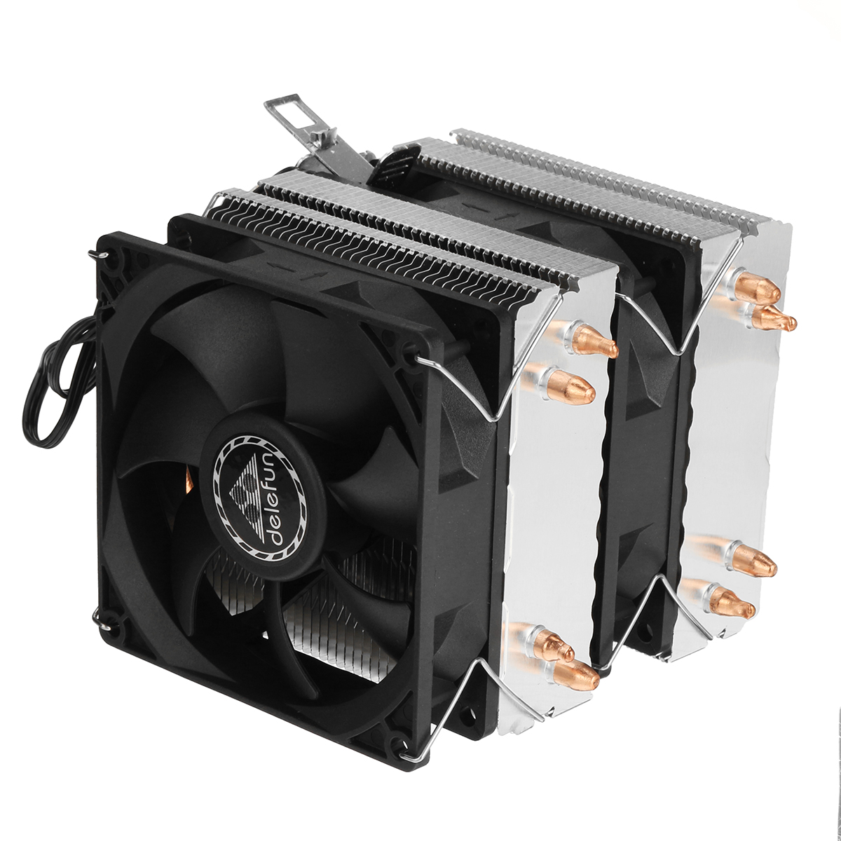 Find Delefun CPU Fan 3 Pin Four Heat Pipes Silent Computer Case Cooling Fan CPU Heatsink Cooler with Mounting Bracket for AMD 2011 X79 X99 299 for Sale on Gipsybee.com with cryptocurrencies