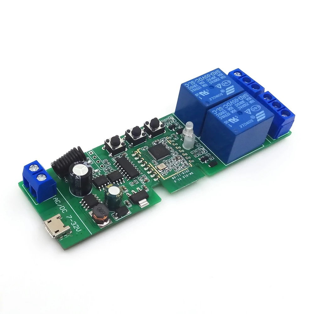 Find DC5 32V RF 433MHz Ewelink Tuya Smart ZB 2CH Relay Module RF Remote Control Light Switch Works with Alexa Google Home for Sale on Gipsybee.com