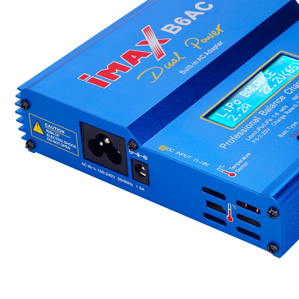 iMAX B6AC 80W 6A Dual Balance Charger Discharger With XT60 T Plug Parallel Charging Power Adapter Board 3