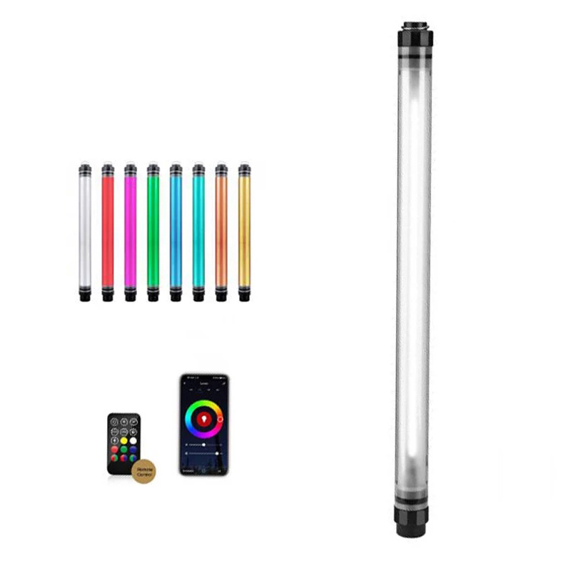 Find LUXCEO P120 Waterproof IP68 RGB LED Video Light Wand Tube 120cm Lamp Support APP Control with Remote Control for Photography Studio for Sale on Gipsybee.com with cryptocurrencies