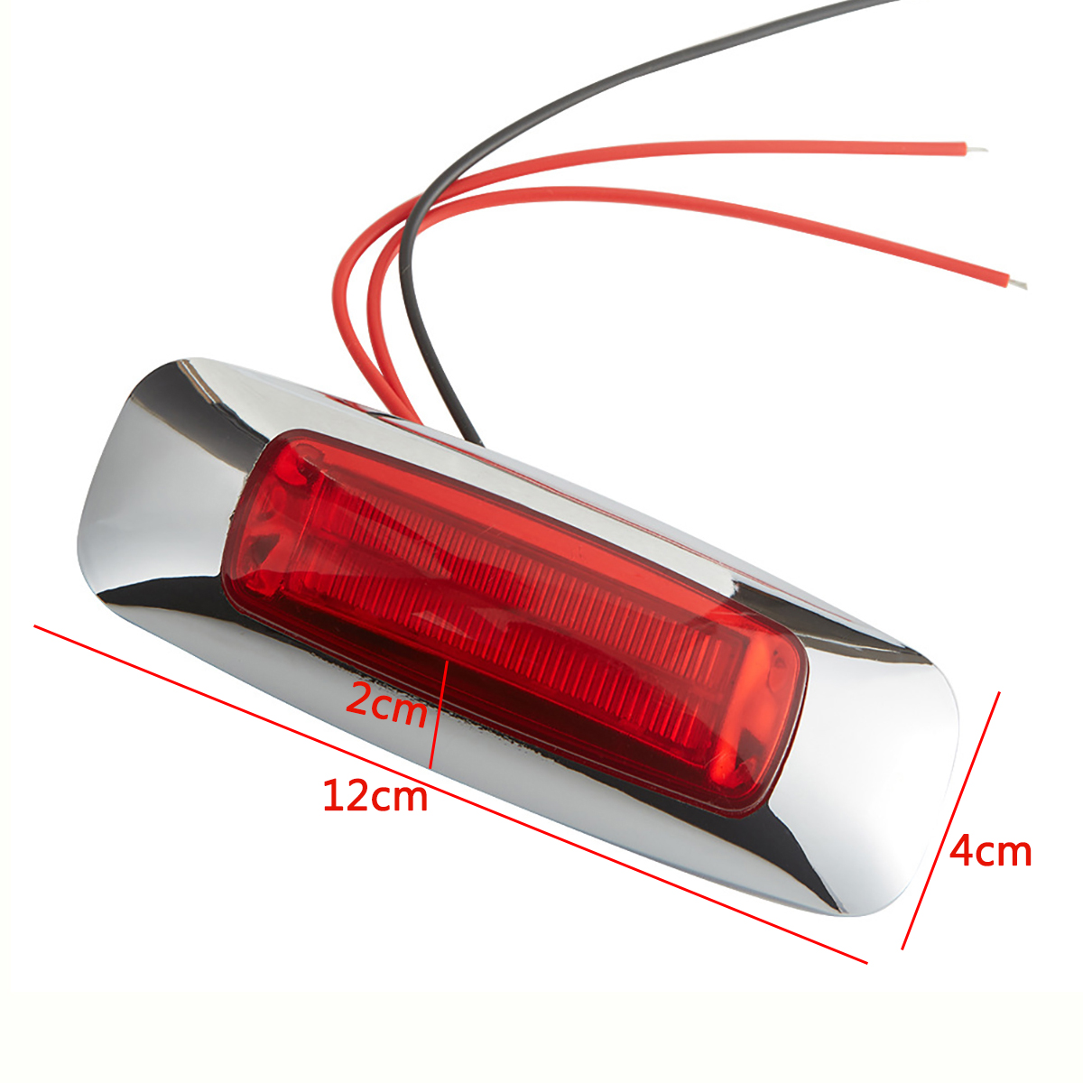 Find 2X 8LED 12V/24V Waterproof Side Marker Lights Taillights For Truck Pickup for Sale on Gipsybee.com with cryptocurrencies