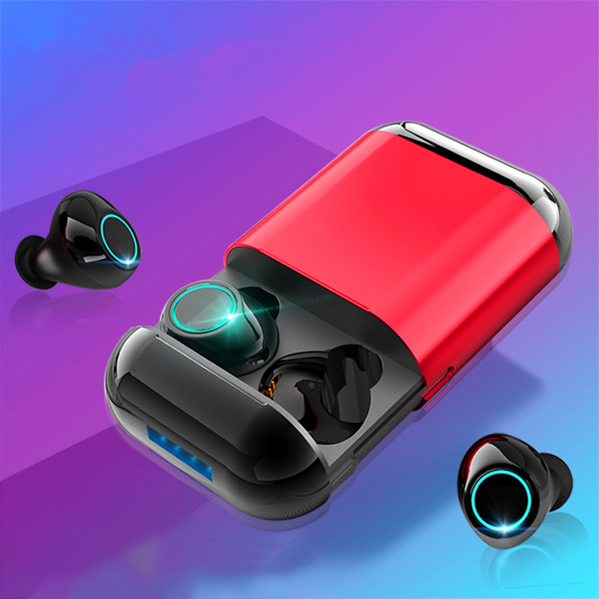 Find bluetooth 5 0 TWS Mini Portable Wireless bluetooth Earphone Stereo Smart Touch Bilaterial Calls Headphone with Charging Box for Sale on Gipsybee.com with cryptocurrencies