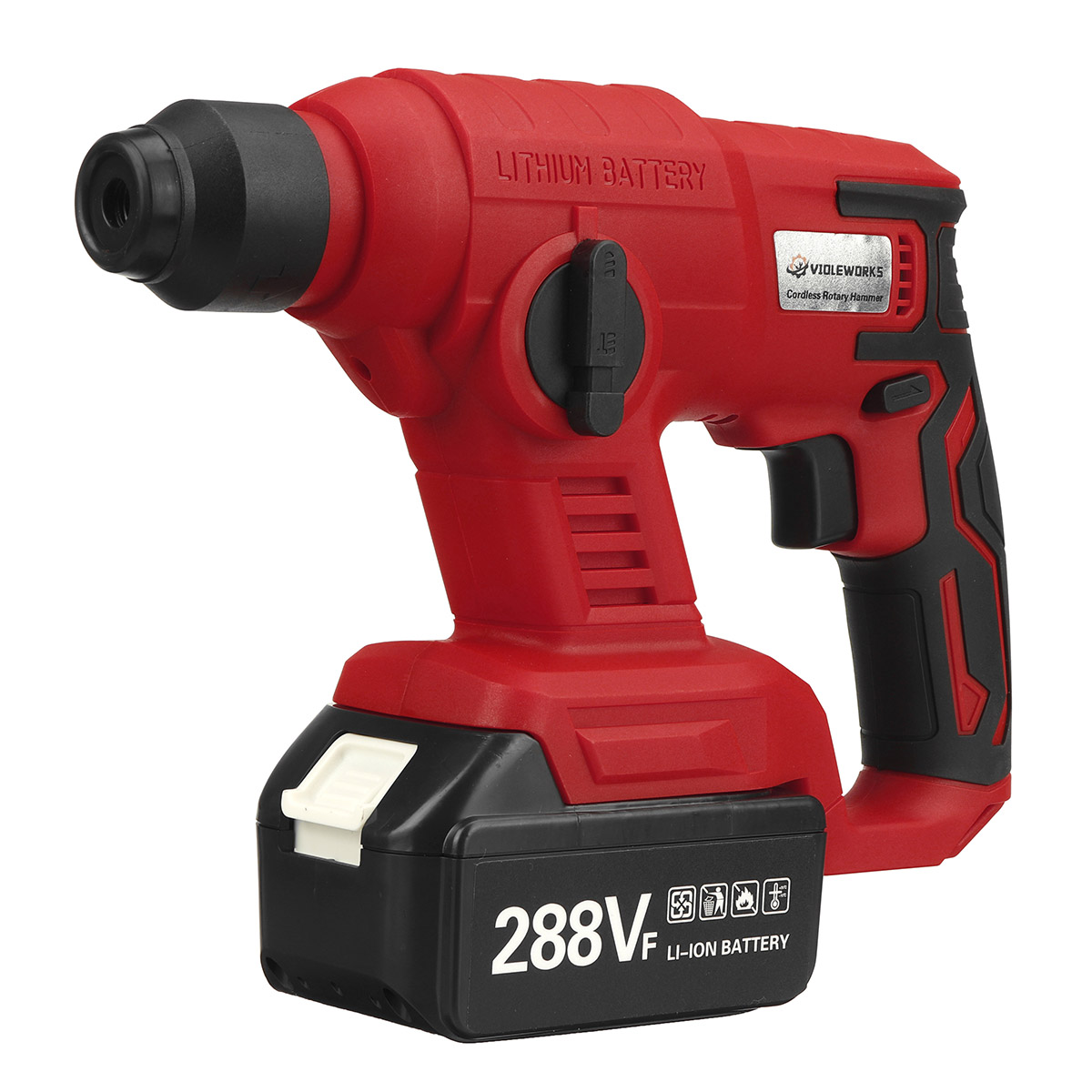 Find VIOLEWORKS 288VF 3 In 1 Cordless Electric Rotary Hammer Drill Tool W/ 1/2/None Battery Also For Makita 18V Battery 1500r/Min for Sale on Gipsybee.com with cryptocurrencies