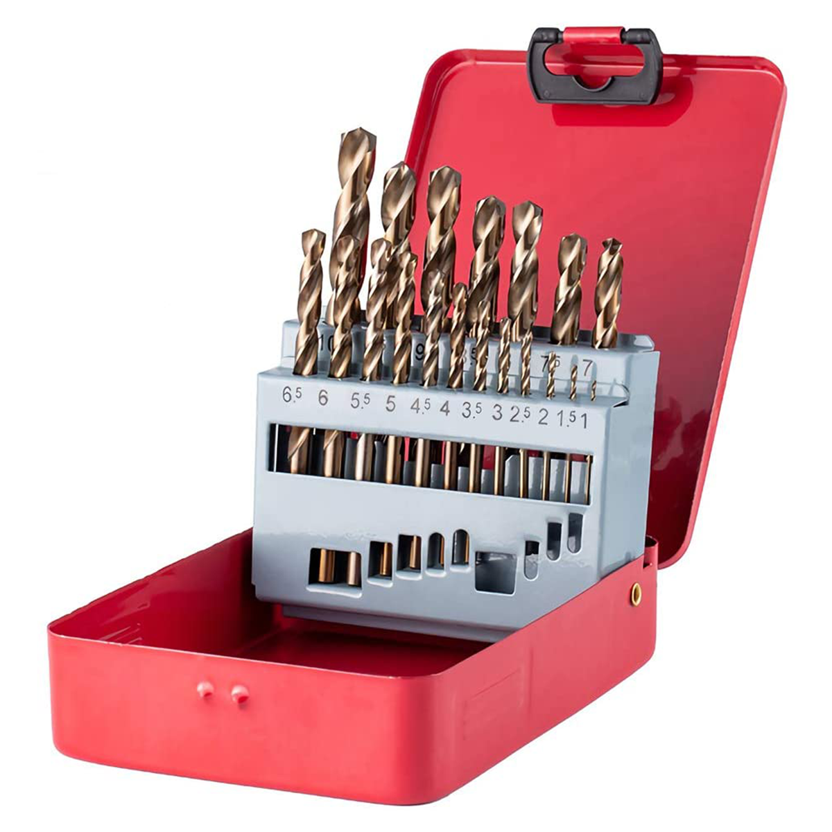 Find 13/19/25 PCS HSS 1-13mm Drillpro M35 Bit Set Cobalt Twist Drill Bit for Sale on Gipsybee.com with cryptocurrencies