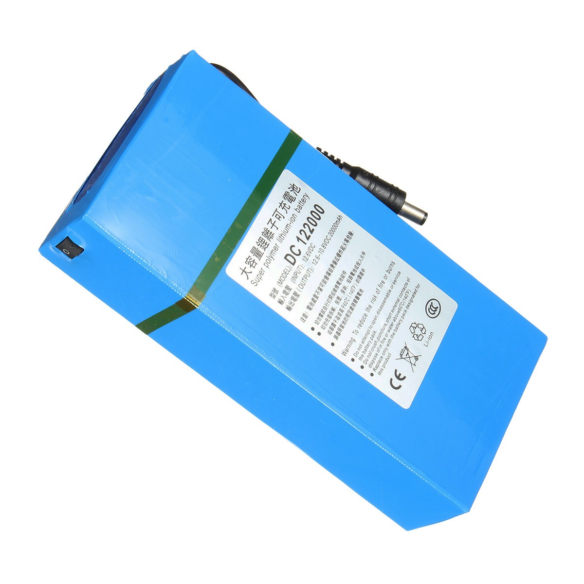 Find DC 12V 2000mAh Rechargeable Protable Super Li ion Battery Power for Transmitter for Sale on Gipsybee.com with cryptocurrencies