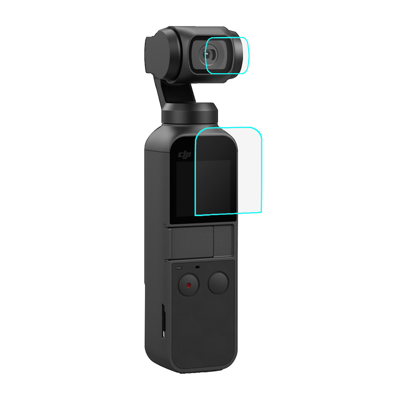 24SHOPZ PULUZ PU376 Screen Lens Protector Protective Tempered Glass Film for DJI OSMO Pocket Gimbal Camera