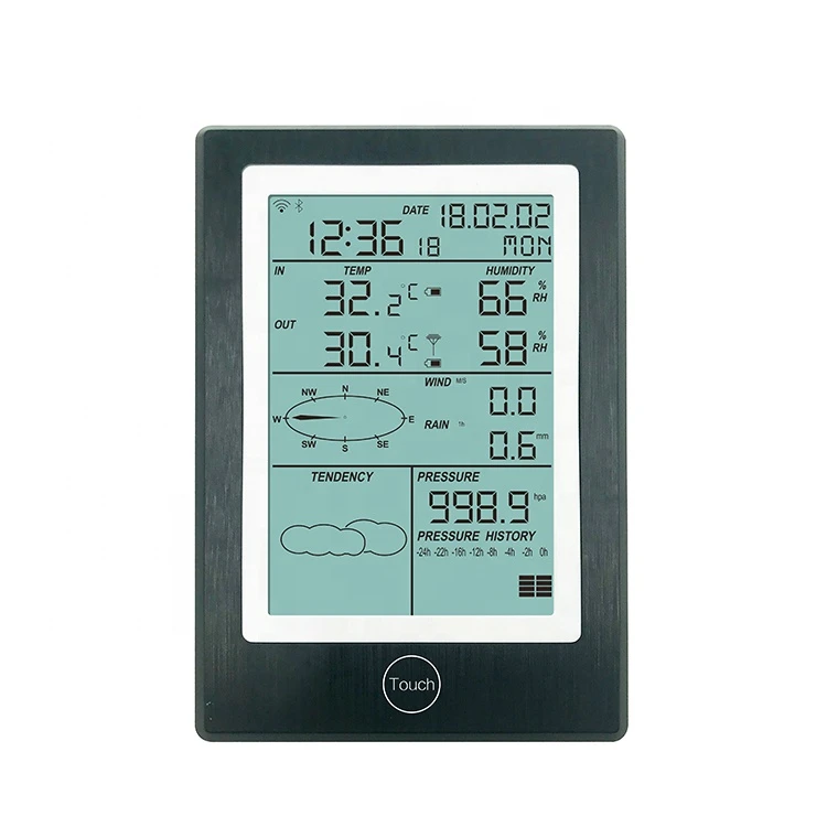 Find Bakeey WS1050 Solar Powered bluetooth Meteorological Station APP Monitor WiFi Wireless Indoor Outdoor Weather Station for Sale on Gipsybee.com