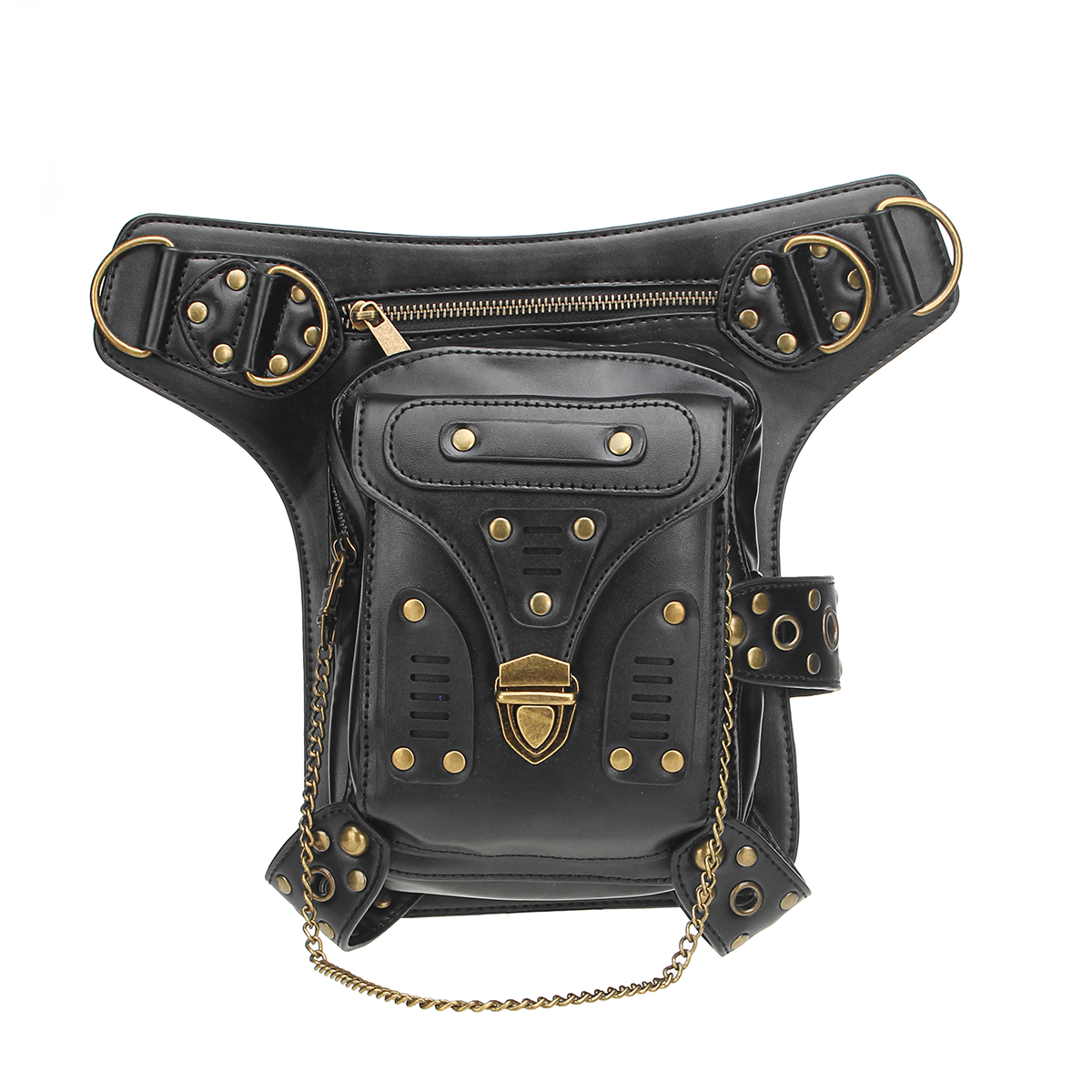 Other Clothing, Boots & Accessories - PU Leather Waist Bag Steampunk Multifunctional Shoulder ...