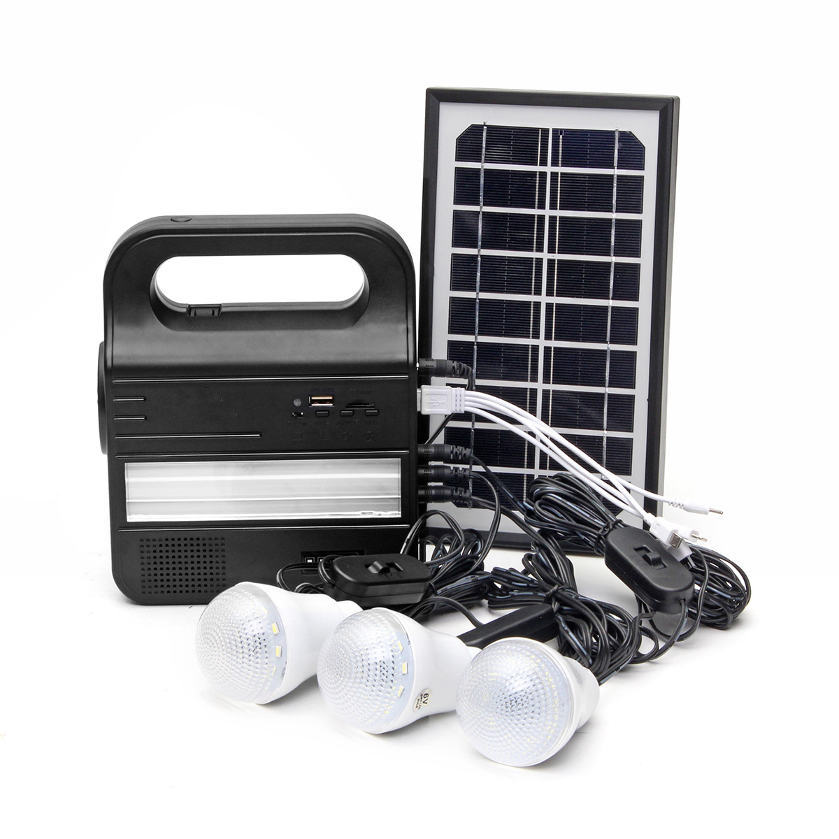 Find Solar Generator Portable Solar Panel Lighting System USB Charging Lamp MP3/FM Energy Powered Supply for Sale on Gipsybee.com with cryptocurrencies
