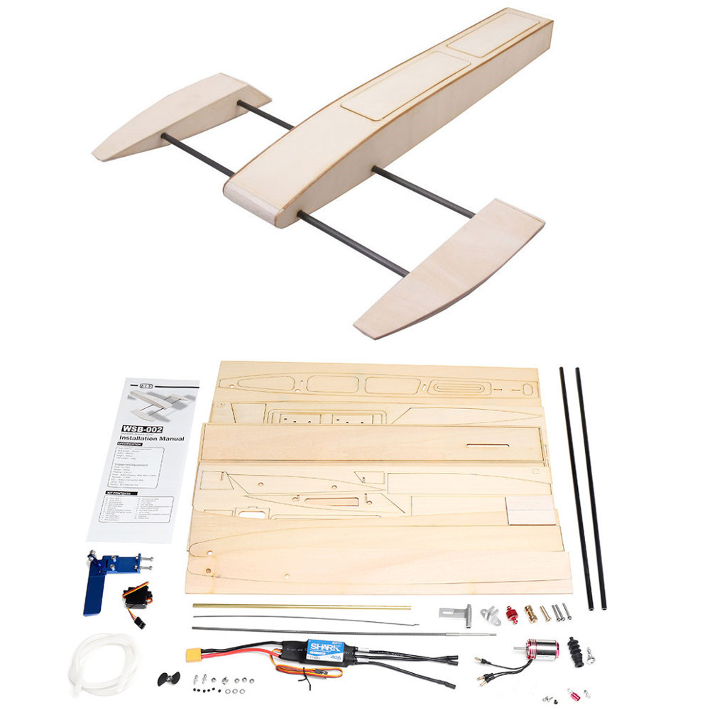 Find B061 B068 DIY RC Speed Boat Kit Wooden Sponson Outrigger Shrimp Model for Sale on Gipsybee.com with cryptocurrencies