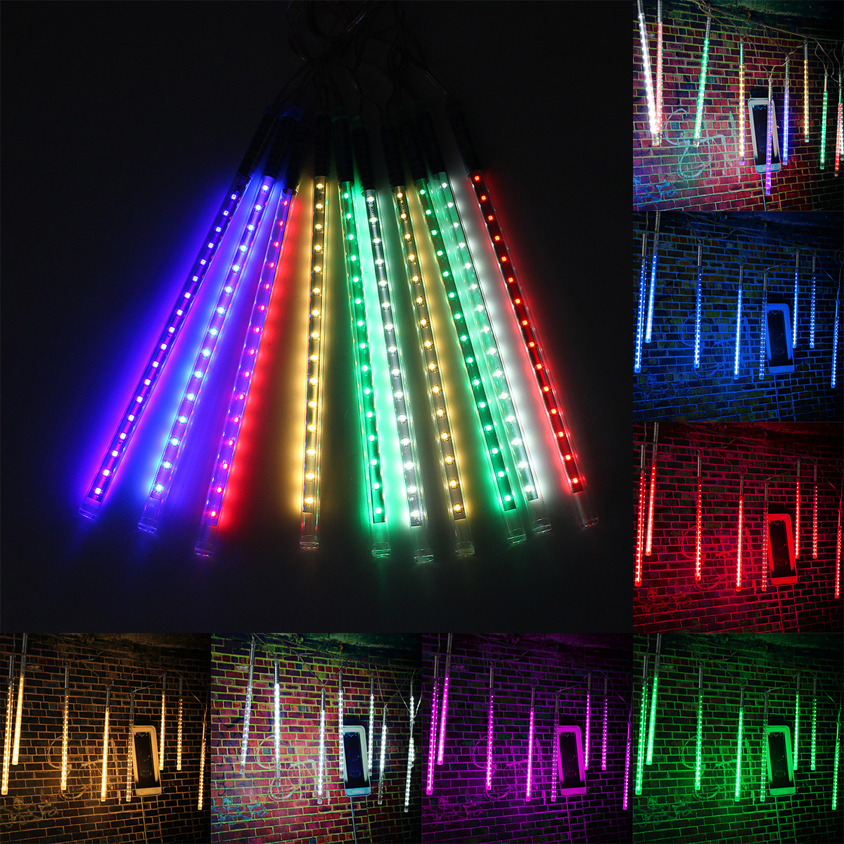 Find 10 Tube 30CM LED Meteor Shower Rain Fall Outdoor Christmas Xmas String Tree Light  for Sale on Gipsybee.com with cryptocurrencies