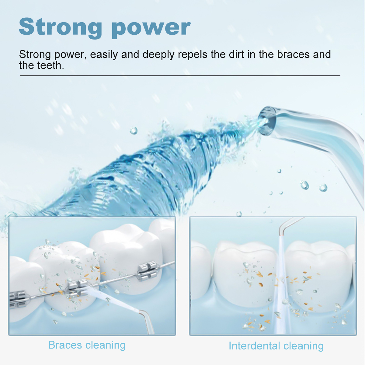 Find Bakeey Oral Irrigator Hand-held Portable Electric Tooth Cleaner 160ml Capacity IPX6 Waterproof Automatic Power Off Water Floss for Sale on Gipsybee.com with cryptocurrencies