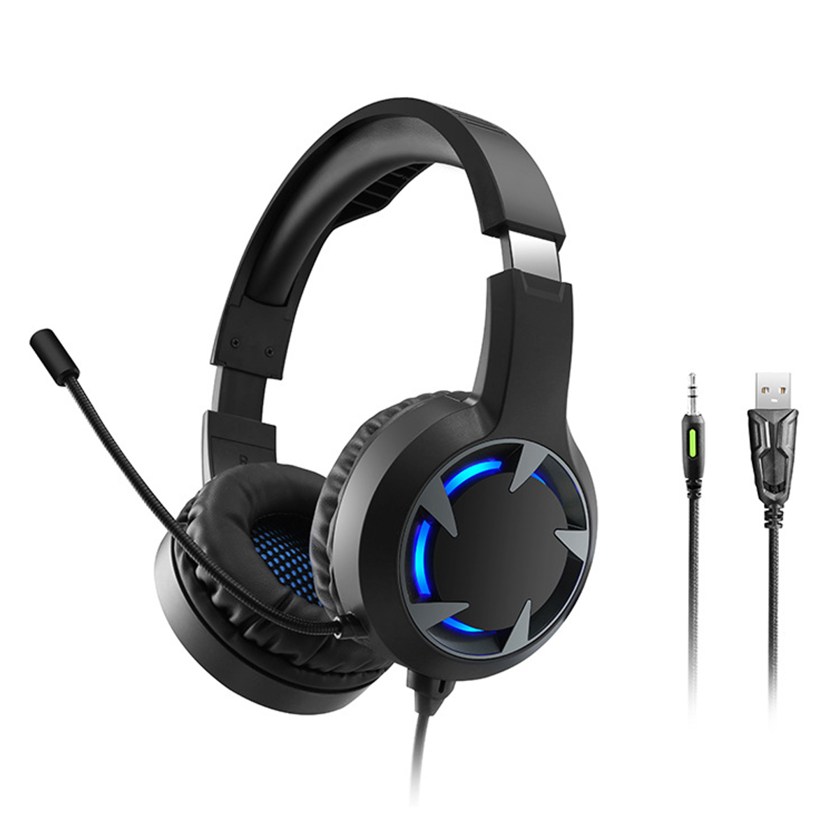 Bakeey Wired Headphones Stereo Bass Surround Gaming Headset for PS4 New for Xbox One PC with Mic 1