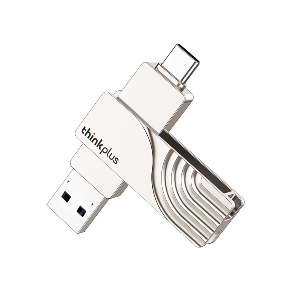 Find 2 Pcs Lenovo ThinkPlus TPCU301 2 In 1 Type C USB3 0 Flash Drive 128G 360 Rotation Zinc Alloy USB Disk Portable Thumb Drive for Computer Phone for Sale on Gipsybee.com with cryptocurrencies