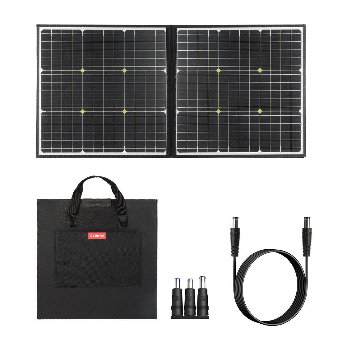 Find EU/US Direct Flashfish 100W 18V Portable Solar Panel 5V USB Foldable Solar Cells Outdoor Power Supply Camping Garden For Power Station for Sale on Gipsybee.com with cryptocurrencies