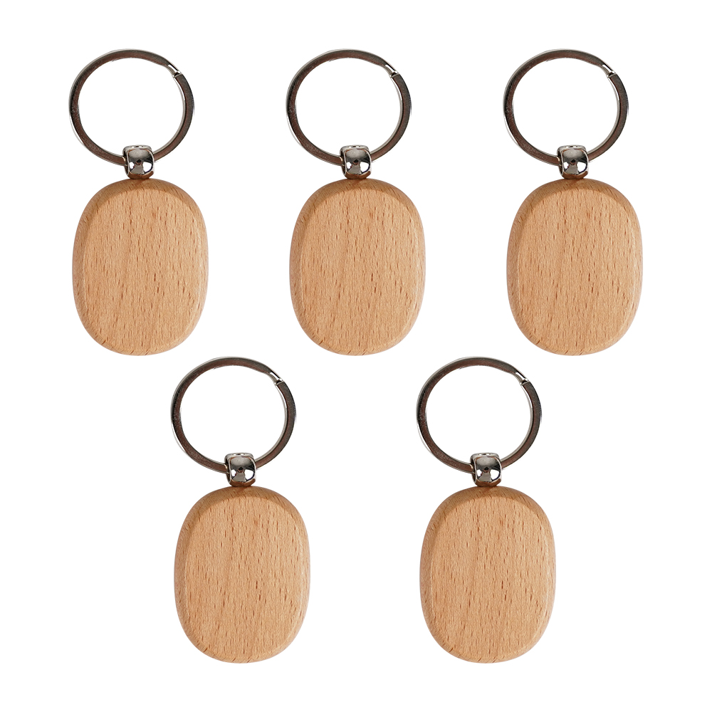 Find TWOTREES 5Pcs Blank Wooden Keychain Diy Wooden Keychain Key Tag Anti Lost Wood Accessories for Laser Engraving for Sale on Gipsybee.com with cryptocurrencies