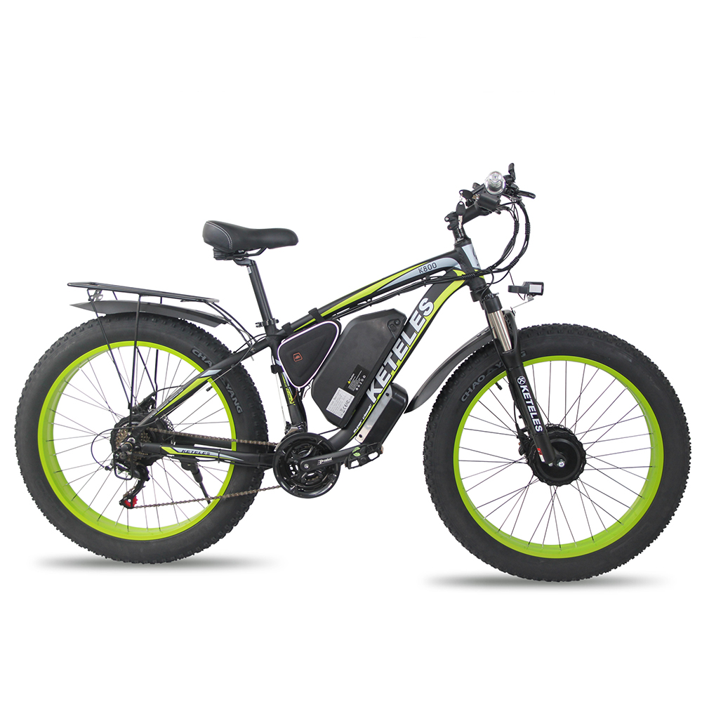 Find EU DIRECT KETELES K800 1000W 2 48V 23Ah Electric Bicycle Dual Motor 26 4 0 Fat Inch Tire 70km Mileage Range 200kg Max Load Electric Bike for Sale on Gipsybee.com with cryptocurrencies