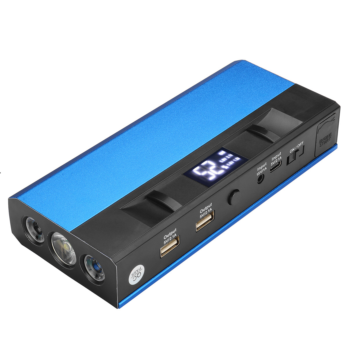Find Car Battery Starter 99800mAh 12V Car Jump Starter Power Pack With USB Cable for Sale on Gipsybee.com with cryptocurrencies
