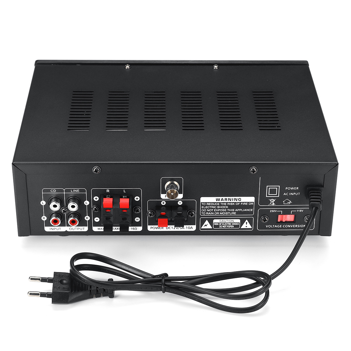 Find 1200W 110V/220V bluetooth Dual Channel Karaoke Mic Input Digital Reverb Home Stereo Amplifier Support USB SD FM AUX Input for Sale on Gipsybee.com with cryptocurrencies