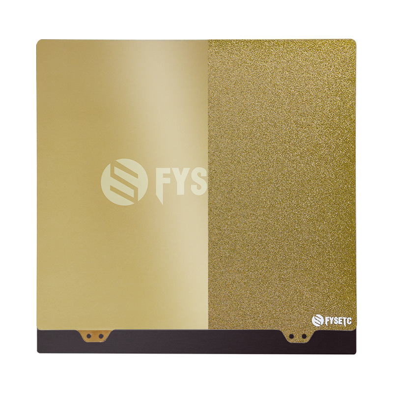 FYSETC JanusBPS 310*310mm Golden Different Face Steel Plate + Magnetic Sticker B-side + PEI  Kit for 3D Printer 1