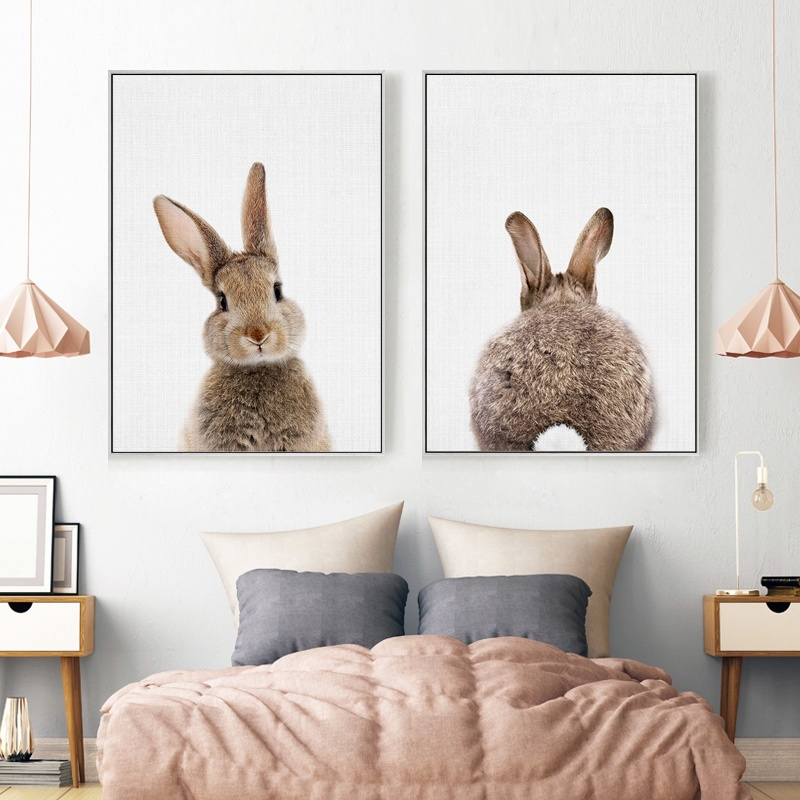 Find Nursery Wall Art Paintings Woodland Animal Rabbit Giraffe Bear Canvas Painting Wall Pictures Decoration for Kids Bedroom Decoration No Frame 30 40cm for Sale on Gipsybee.com with cryptocurrencies