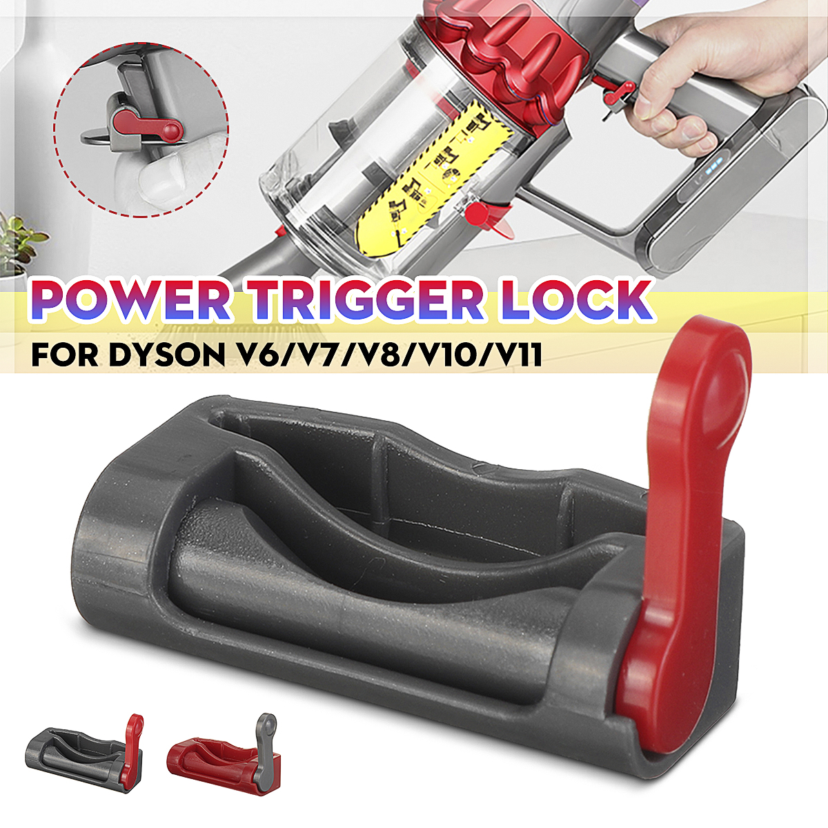 Find Trigger Lock Replacement for Dyson V6 V7 V8 V10 V11 Vacuum Cleaner [Not-original] for Sale on Gipsybee.com with cryptocurrencies