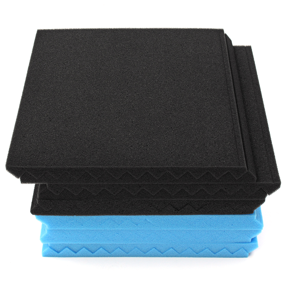 Find 12PCS Soundproofing Foam Tiles Kits Black Blue for Sale on Gipsybee.com with cryptocurrencies