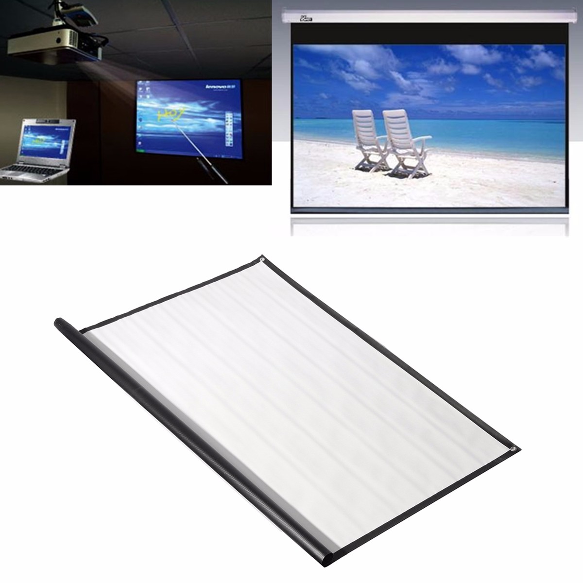 Find 84 inch Projector Screen Home Cinema Theater Projection Screen 16 9 for Sale on Gipsybee.com with cryptocurrencies