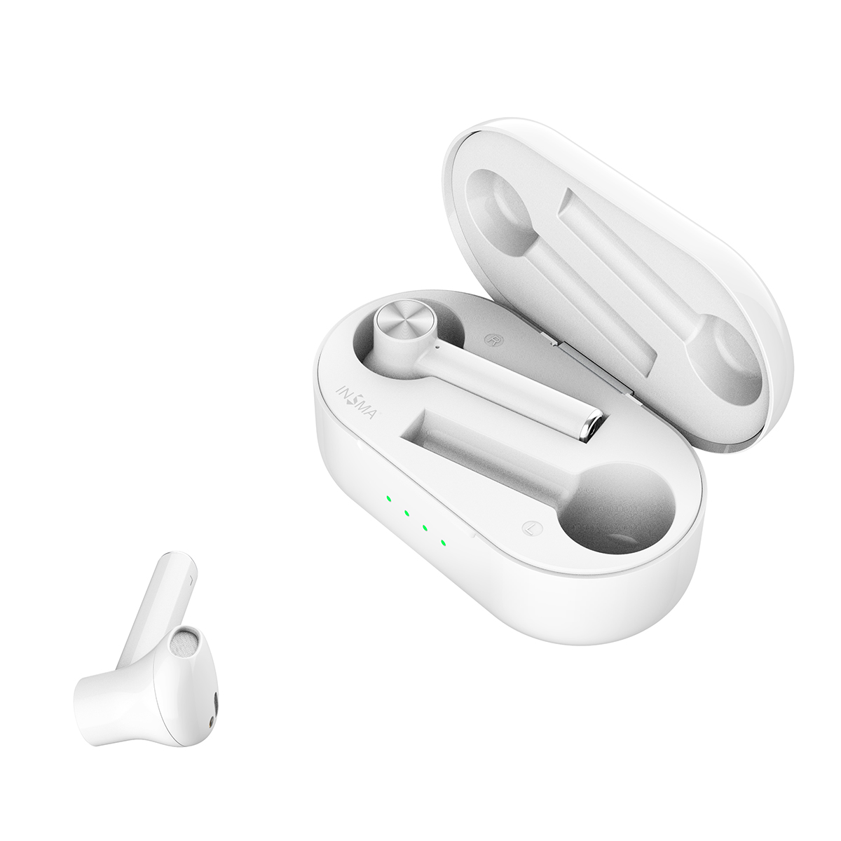 Find INSMA AirBuds 2 bluetooth 5 0 TWS Stereo Waterproof In ear Earphone Built in Mic Support Wireless Charging for Sale on Gipsybee.com with cryptocurrencies