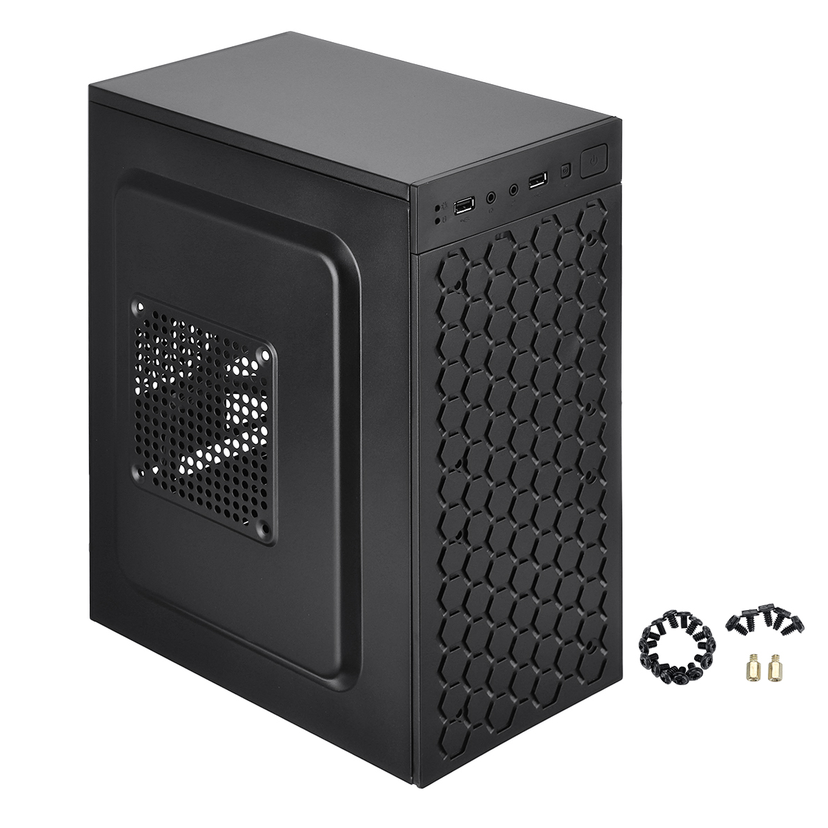Find Micro ATX ITX Black USB 2 0 Office Gaming Computer Destop Case PC Cases LED Fan for Sale on Gipsybee.com with cryptocurrencies