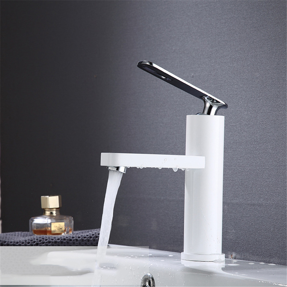 BOiROO Home Kitchen Bathroom Basin Sink Water Faucet Single Handle Hot Cold Water Mix Faucets Wash Tap