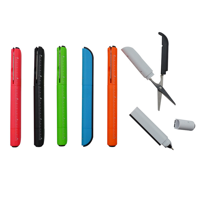 Find Multifunction Ballpoint Pen with Folding Scissors Ruler Office School Stationery Student for Sale on Gipsybee.com with cryptocurrencies