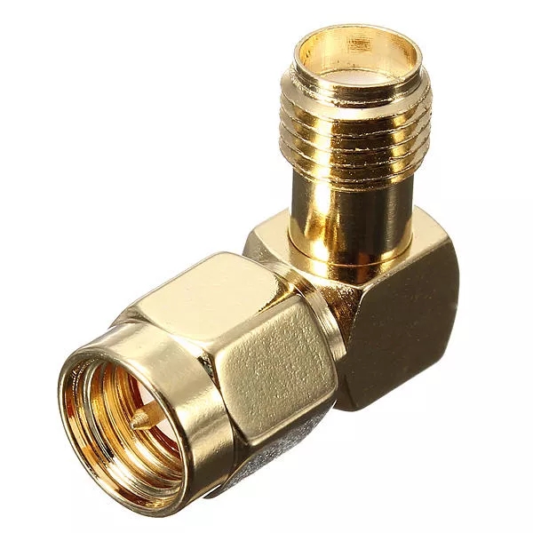 Find 10Pcs DANIU SMA Male To SMA Female Jack Right Angle Crimp RF Adapter Connector for Sale on Gipsybee.com with cryptocurrencies