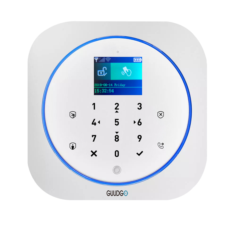 GUUDGO Tuya APP Smart WiFi GSM Home Security Alarm System Detector Alarm 433MHz Compatible With Alexa Google Home IFTTT—4