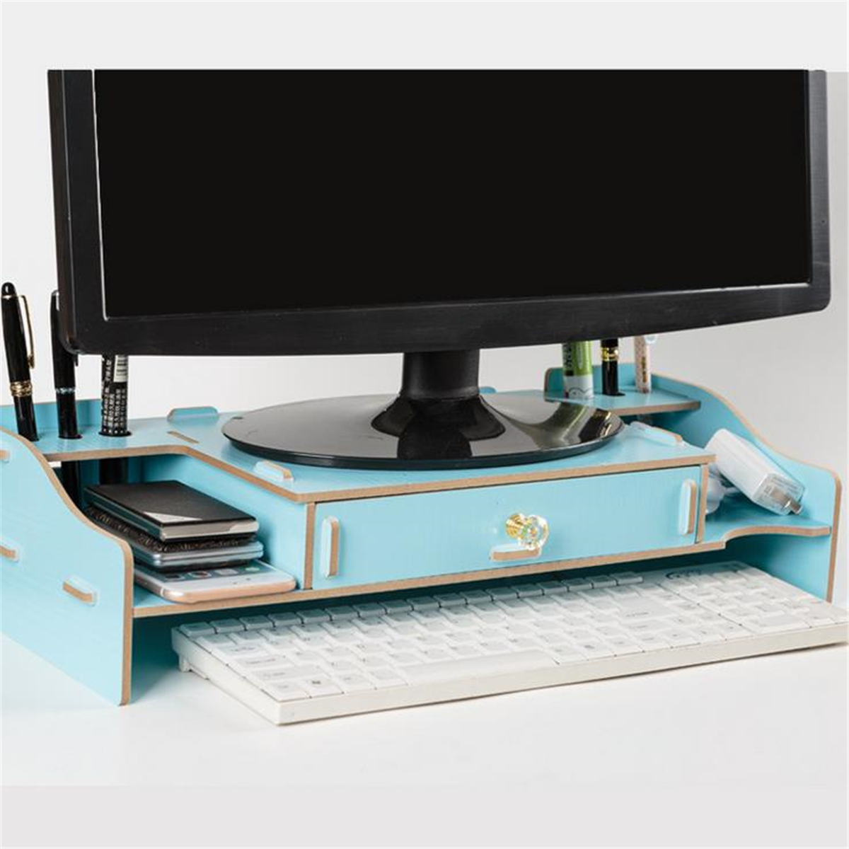 Find Desktop Computer Riser Stand TV LCD Screen Monitor Mount Display Desk Organizer Monitor Bracket for Sale on Gipsybee.com with cryptocurrencies