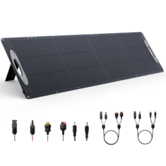 [EU Bezpośrednie] VDL SC0201 200W Panel słoneczny ETFE 5V USB 20V DC Panele słoneczne 23,5% Wydajność Składany przenośny panel słoneczny do Patio, RV, kempingu na zewnątrz, awarii zasilania