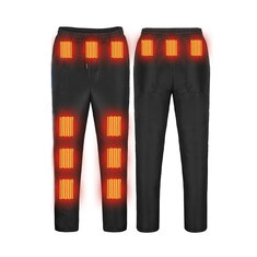 MIDIAN Men Electric Heating Pants Winter Thermal Pants 12 Heated Places Warm Comfortable Heating Knee Back Belly